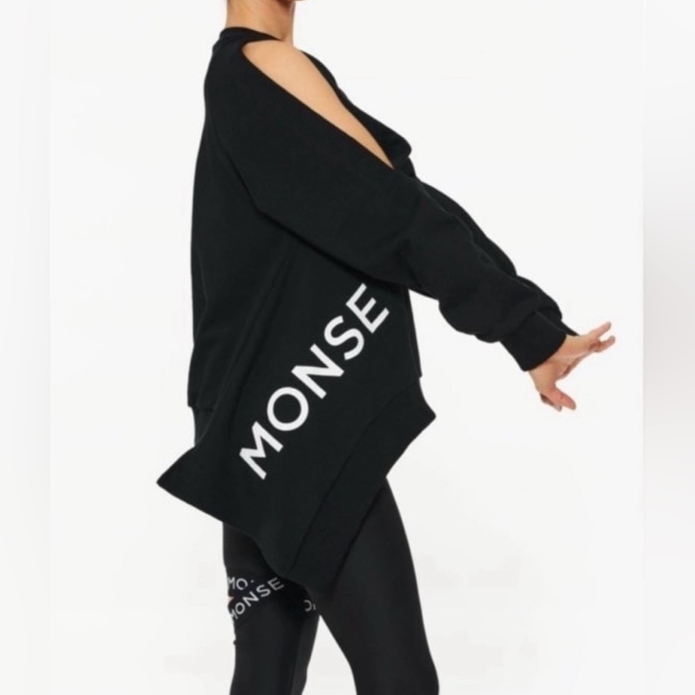 Monse cold shoulder asymmetrical sweatshirt
